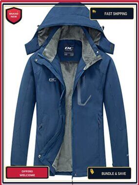 Women's Winter Ski Jacket Hooded Windproof Waterproof Coat